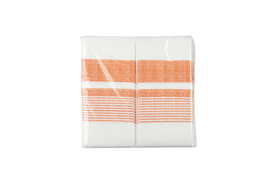 Servilleta Air Soft 40x40cm Pleg. 1/8 Deco. Amanecer Naranja, 480uds