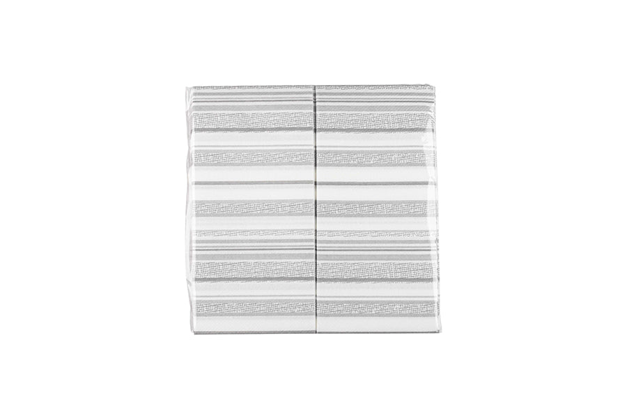 Servilleta Air Soft 40x40cm Pleg. 1/8 Deco. Guaret Gris, 480uds