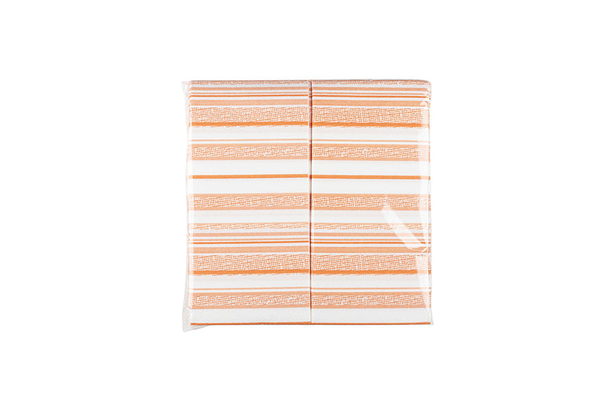 Servilleta Air Soft 40x40cm Pleg. 1/8 Deco. Guaret Naranja, 480uds