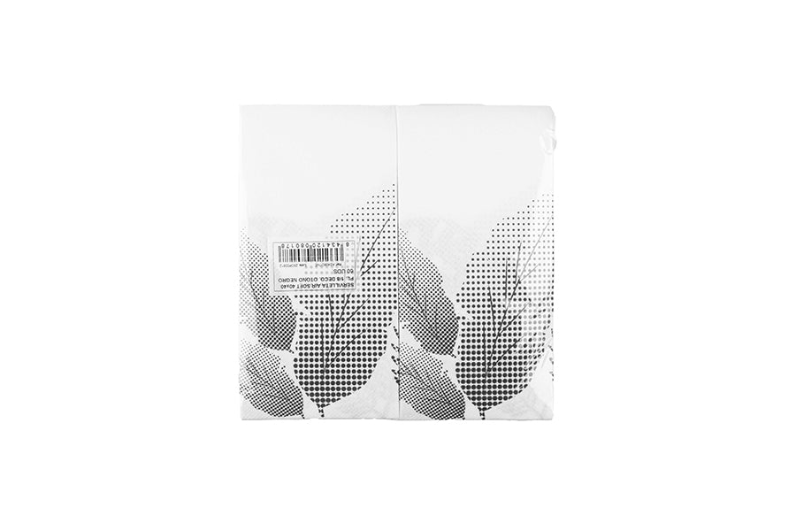 Servilleta Air Soft 40x40cm Pleg. 1/8 Deco. Otoño Negro, 480uds