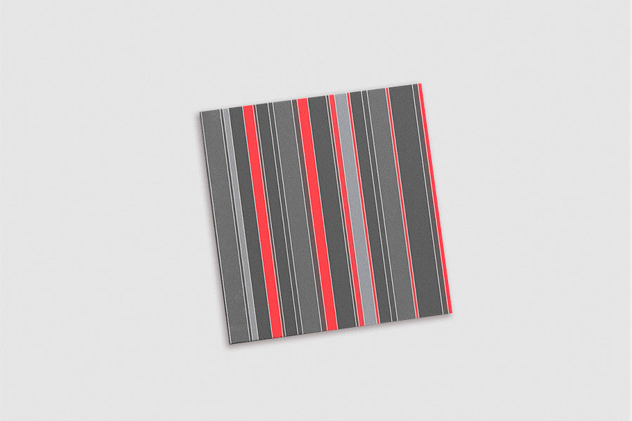 Servilleta Air Soft 40x40cm Deco. Linde Rojo/Gris, 600uds