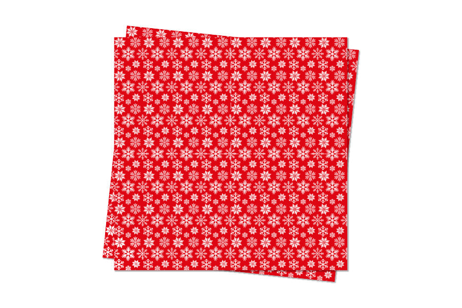 Servilleta Air Soft 40x40cm Rojo Deco. Estrellas, 300uds