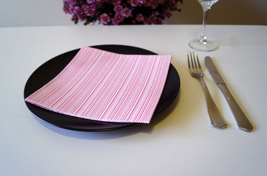 ; Servilleta Air Luxe 40x40cm Pleg. 1/4 Deco. Basic Fucsia