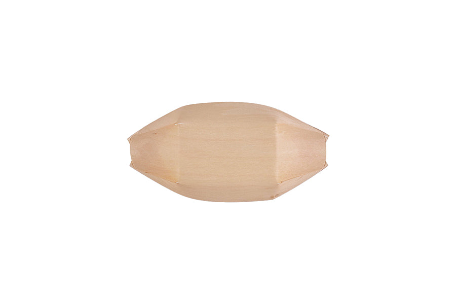 Barqueta de madera 150ml 14x7x2cm