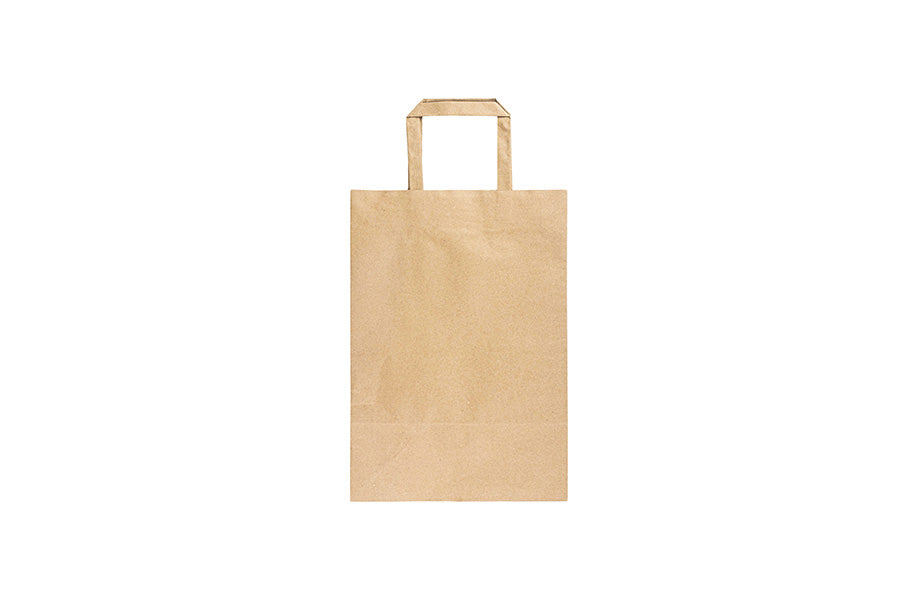 Bolsa Asa Plana Kraft 100g 24+17x34cm 250uds