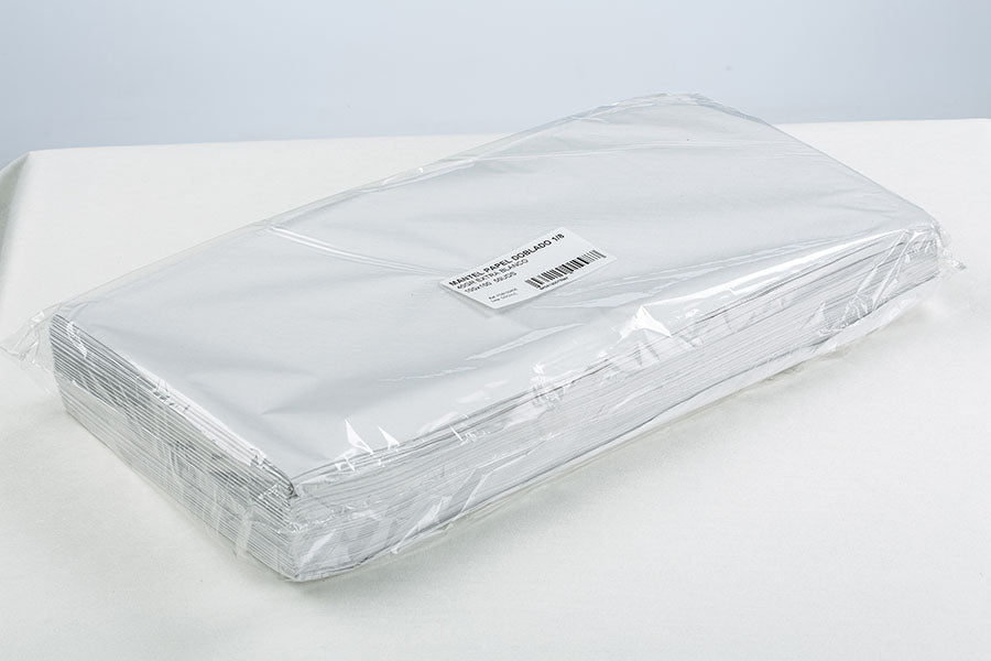 Mantel papel 100x100cm 40gr Pleg. 1/8, 250uds