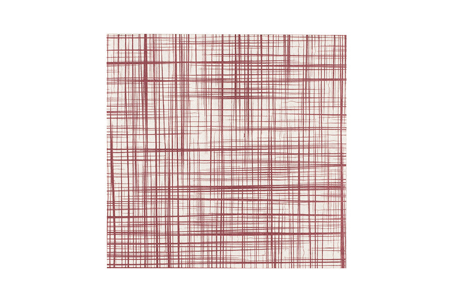 Servilleta Punta Punta 40x40cm Deco. Urban Burdeos, 600uds