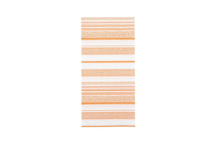 Servilleta Air Soft 48x48cm Pleg. 1/8 L Blanca Deco. Guaret Naranja, 360uds