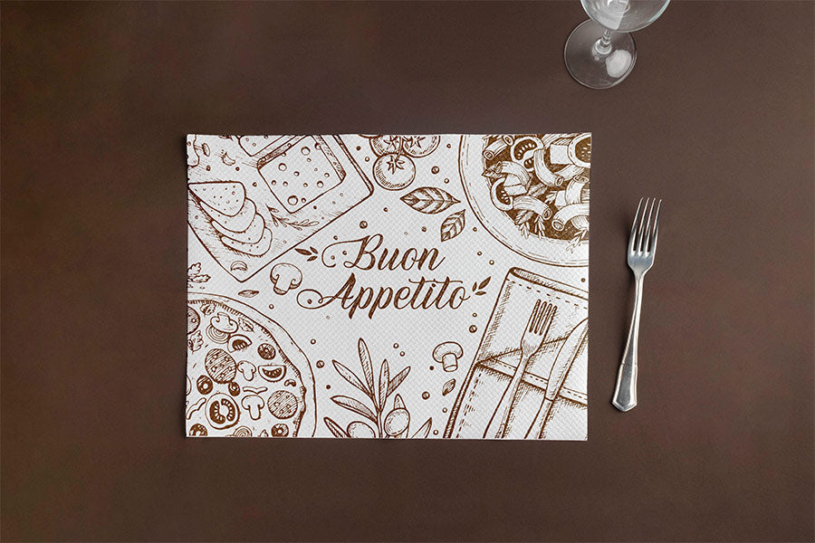 Mantel Papel 30x40cm 40gr Blanco Deco. Buon Appetito, 1.000uds (2x500)