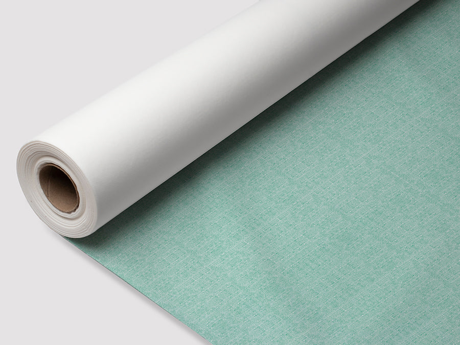 Rollo Mantel Bambulux 1x25m Blanco Deco. Capri Agua Marina