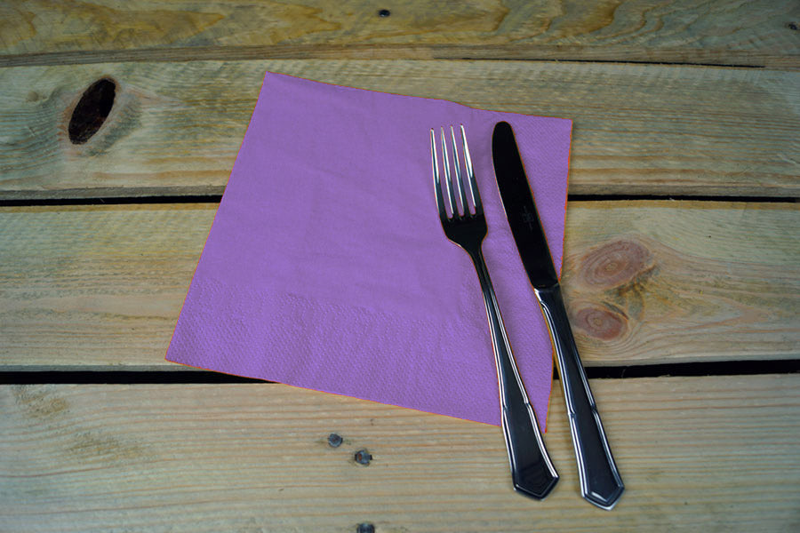 Servilleta 40x40cm Violeta 2 Capas, 50uds 24paq