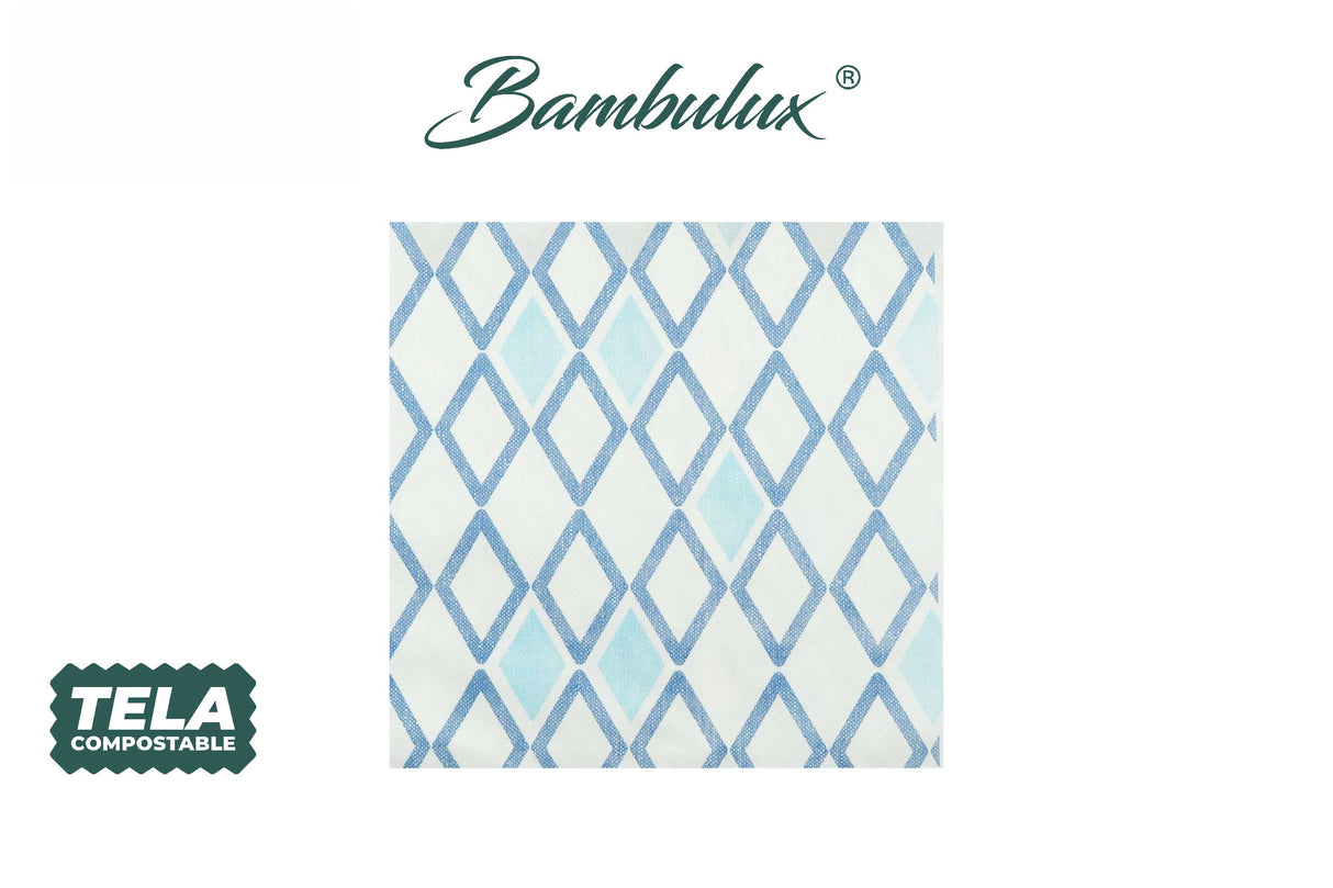 Servilleta Bambulux 48x48cm Deco. Tresmall Azul, 240uds