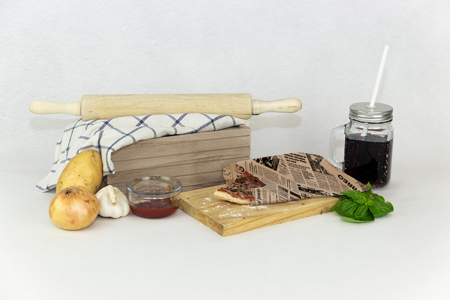 Bolsa Papel Antigrasa 14+7x24cm 35gr Eco Nature Deco. Prensa, 1.000uds