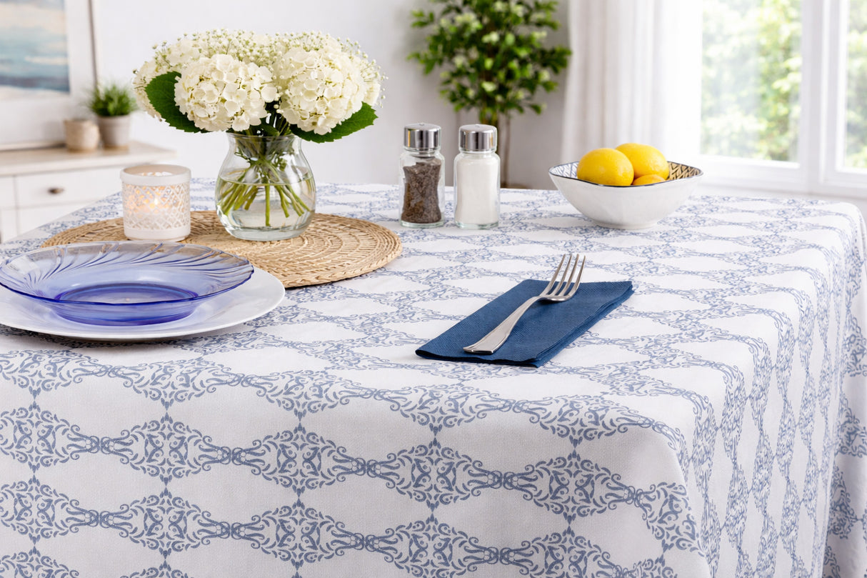 Air Soft Tablecloth 120x120 100 units Deco. Escorial Blue