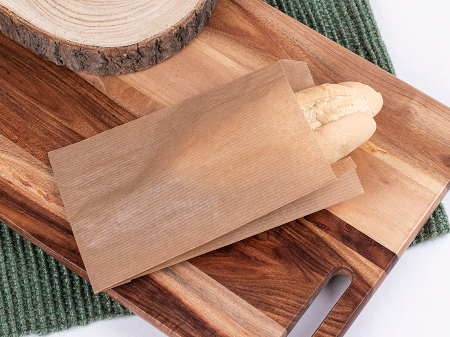 Paper Bag 9+5x24cm 35gr. Laid Kraft 1,000 units.