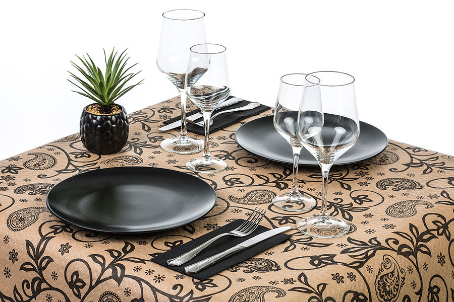 Mantel 100x100cm Eco Nature Deco. Cachemir, 400uds (Retractilado y codificado)