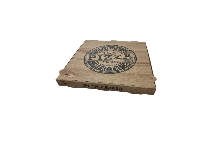 Caja Cartón Pizza 40x40cm Natural Mod. "Quality"