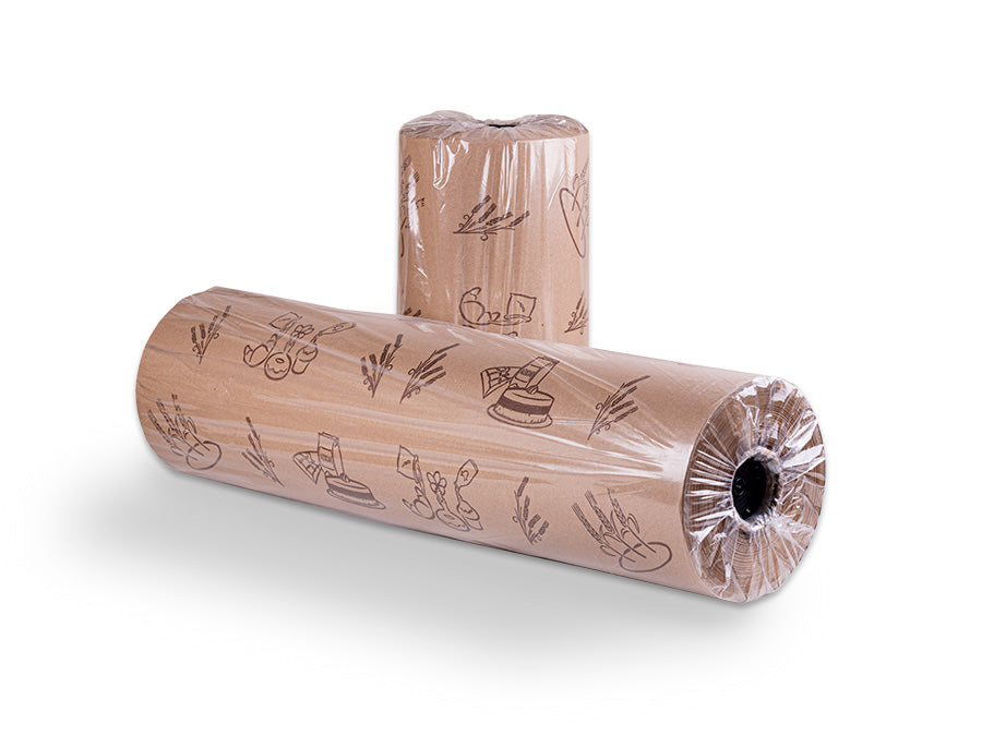 Bobina Mostrador 60cm 40gr Kraft Natural Deco. Panaderia 8kg