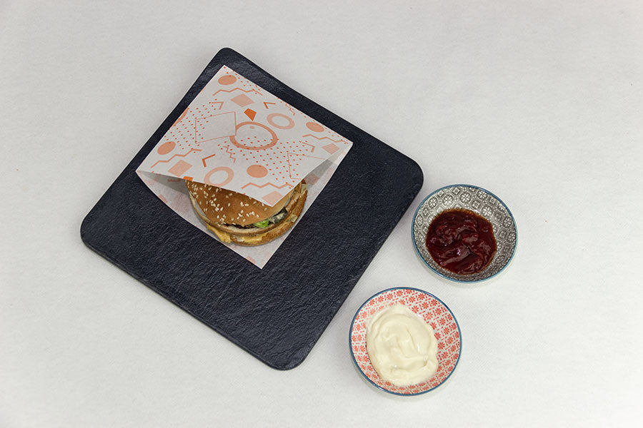 Bolsa Papel Antigrasa 15x15cm 2L 35gr Deco. Memphis, 3.000uds