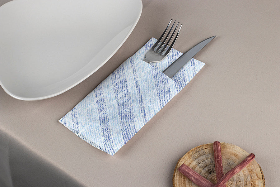 Kanguro Hidrosoft 40x40 50gr. 400uds. Deco. Marea AZ/TU (Azul/Turquesa)