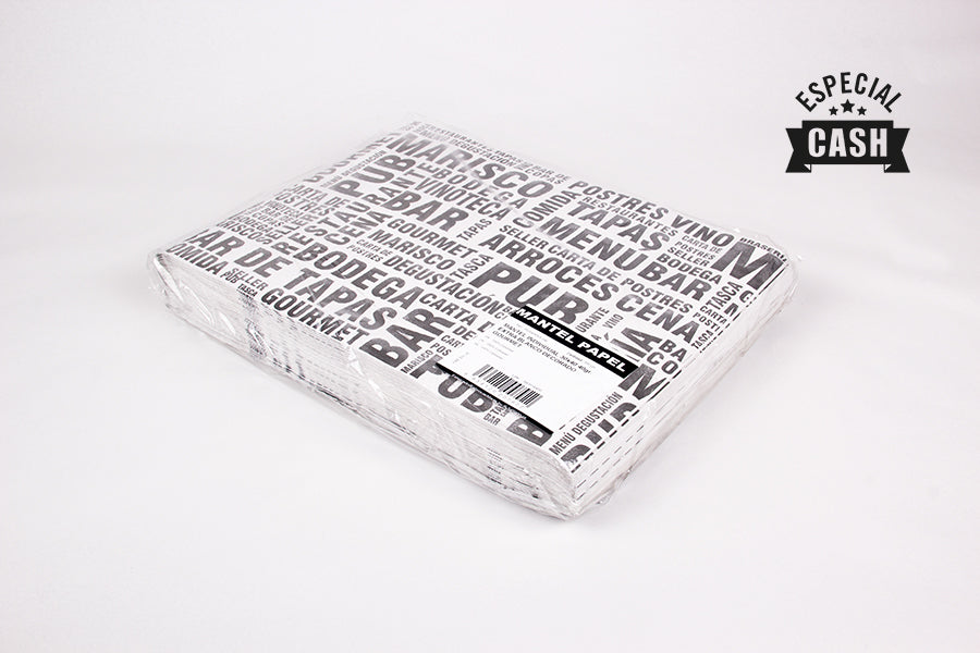 Mantel Papel 30x40cm 40gr E Blanco Deco. Gourmet, 1.000uds (2x500)