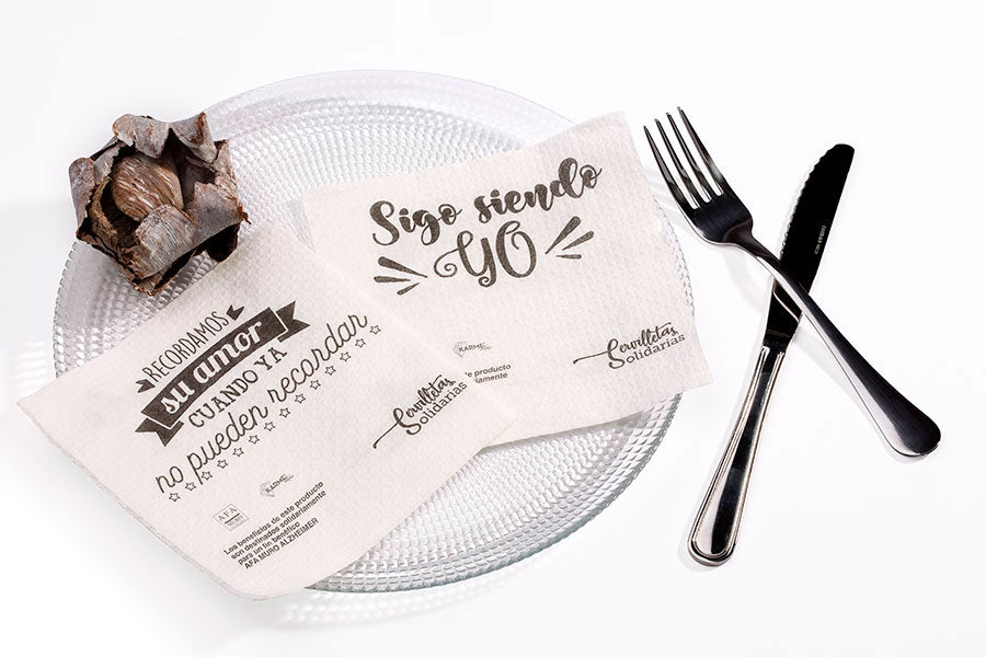 Servilletas Solidarias 30x30cm 1 Capa AFA, 4800uds