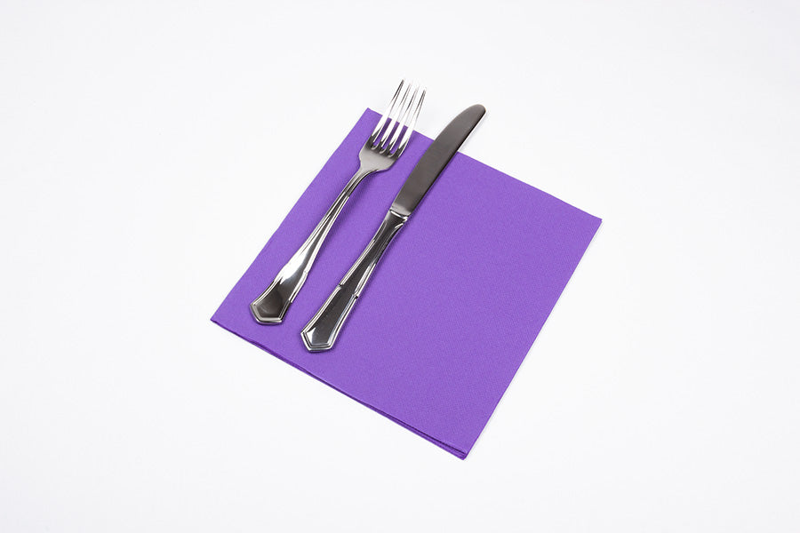 Servilleta Punta Punta 40x40cm Violeta, 50uds 24pq