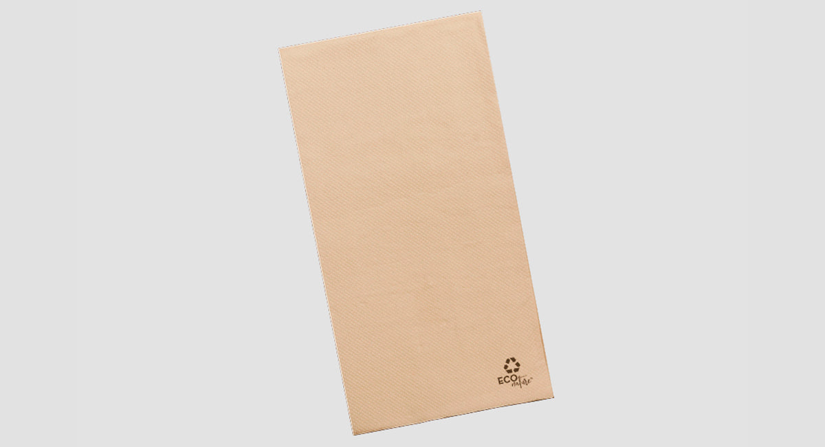 Servilleta Punta Punta 30x40cm Eco Nature, 50uds 24pq