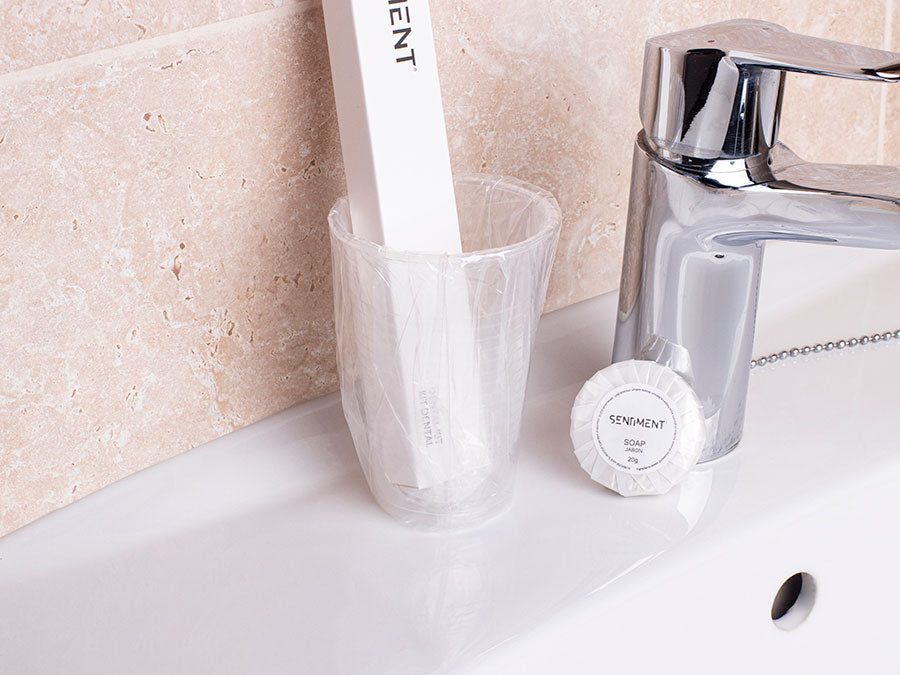 Vaso PP Hotel 200cc. Transparente, 1.500uds (Embolsado unitariamente)