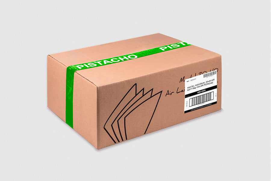 Mantel Air Soft 30x40cm Pistacho, 400uds