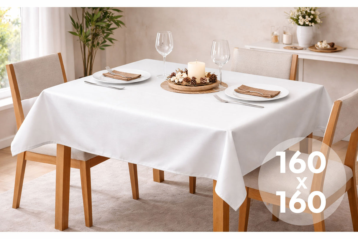 Mantel Extratela Alba Plus 160x160cm Blanco (Confeccionado a 156x156cm)