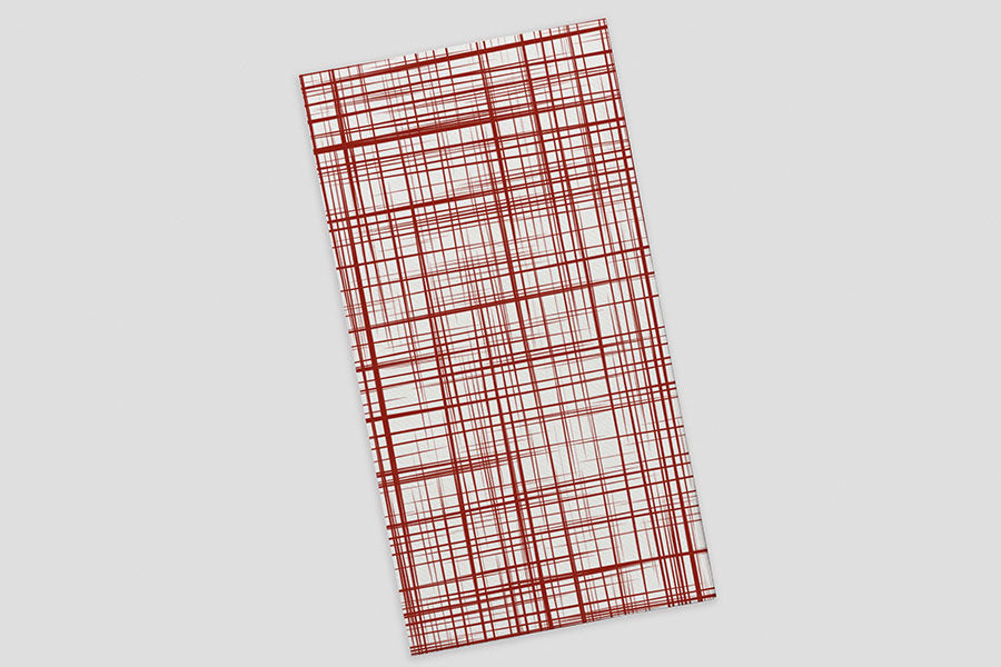 Servilleta Punta Punta 30x40cm Deco. Urban Burdeos, 1.200uds