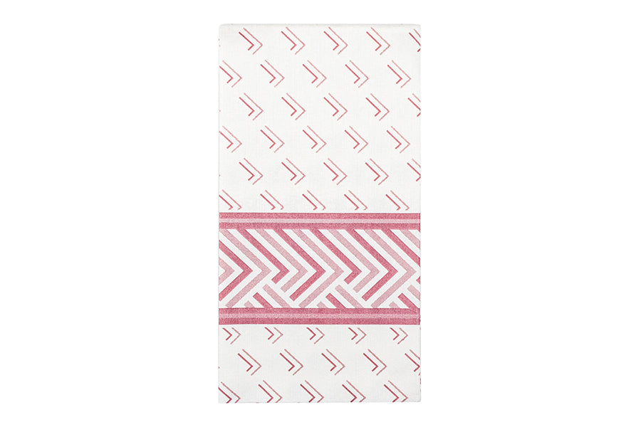 Servilleta Bambulux 48x48cm Pleg. 1/8 Deco. Square Burdeos, 300uds