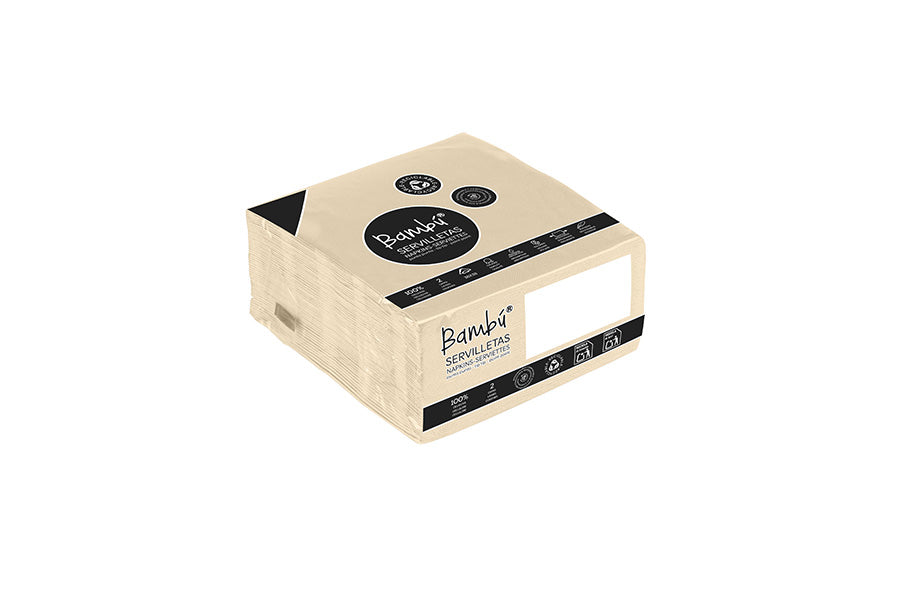 Servilleta Punta Punta 38x38cm Eco Nature, 50uds 24paq
