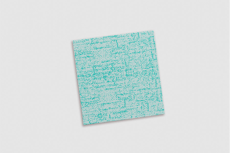 Serv. Air Soft 40x40 600 unités. Décor. Strauss Turquoise