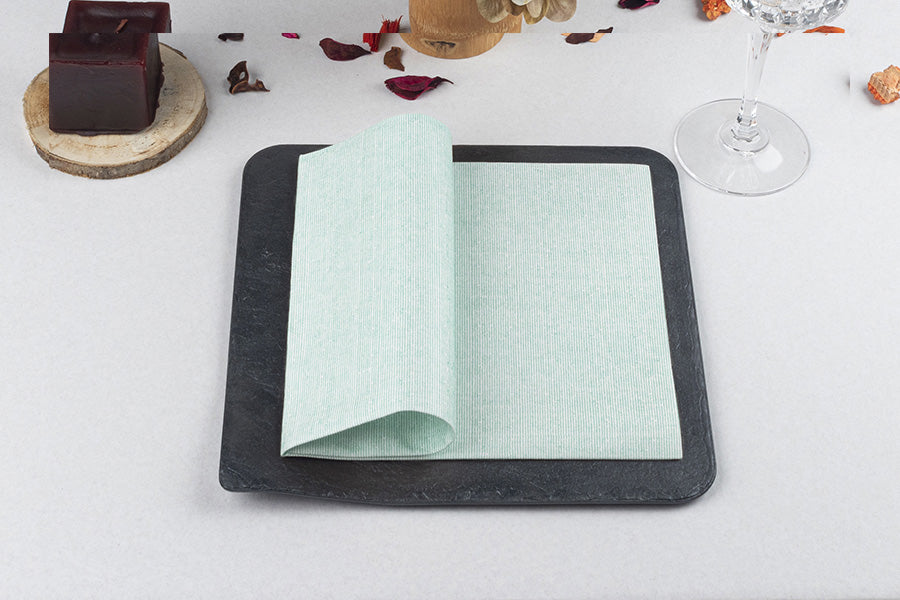 Servilleta Bambulux 40x40cm Deco. Capri Agua Marina, 480uds