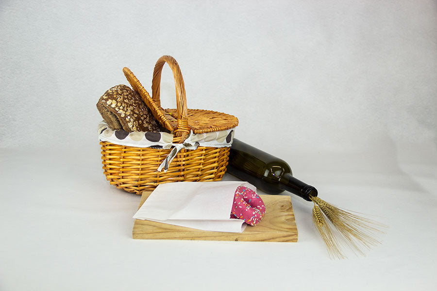 Bolsa Papel Antigrasa 12+6x20cm 35gr Blanco, 1.000uds