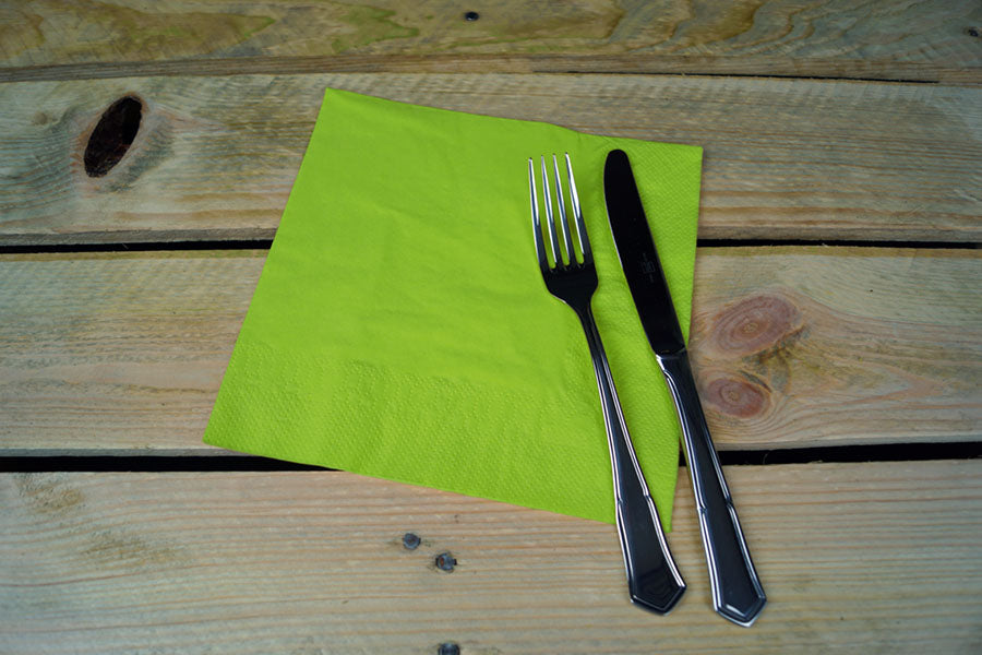 Servilleta 40x40cm Pistacho 2 Capas, 50uds 24paq