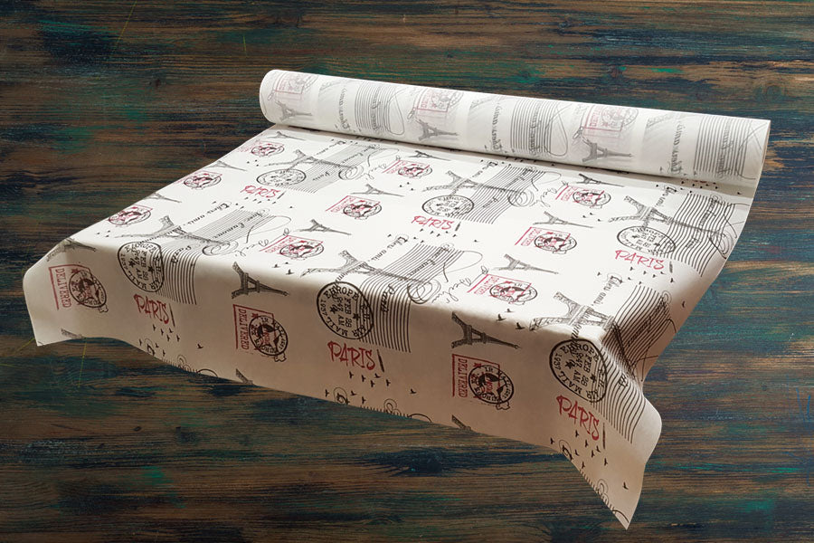 ; Rollo Mantel Novotex 1,20x50m Prec. 40cm Blanco Deco. Paris