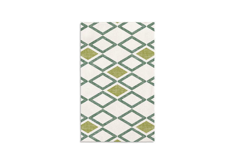 Servilleta Bambulux 30x48cm Pleg. 1/4 Deco. Tresmall Verde, 480uds