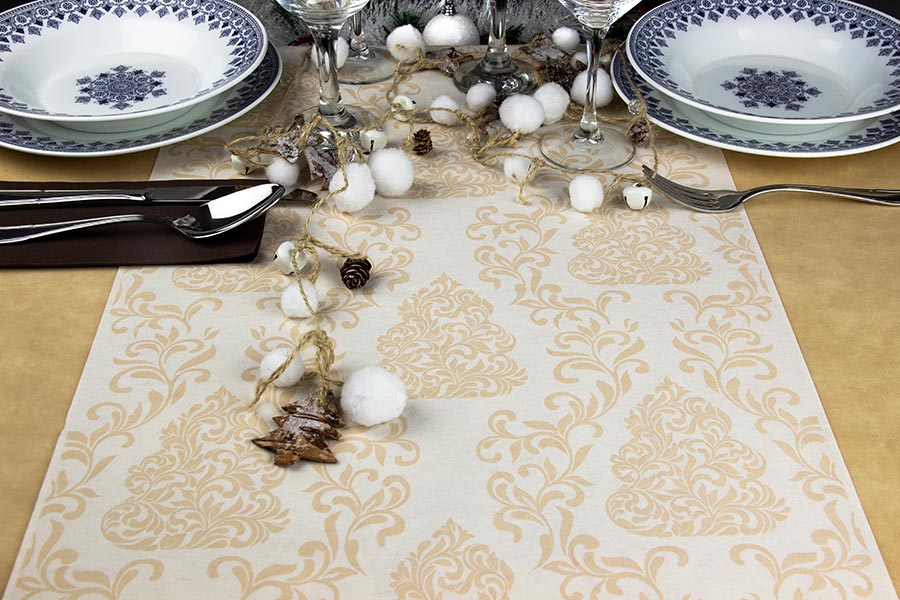 Rollo Air Soft 0,40x30m Prec. 30cm Blanco Roto Deco. Nantes Tinta Crema