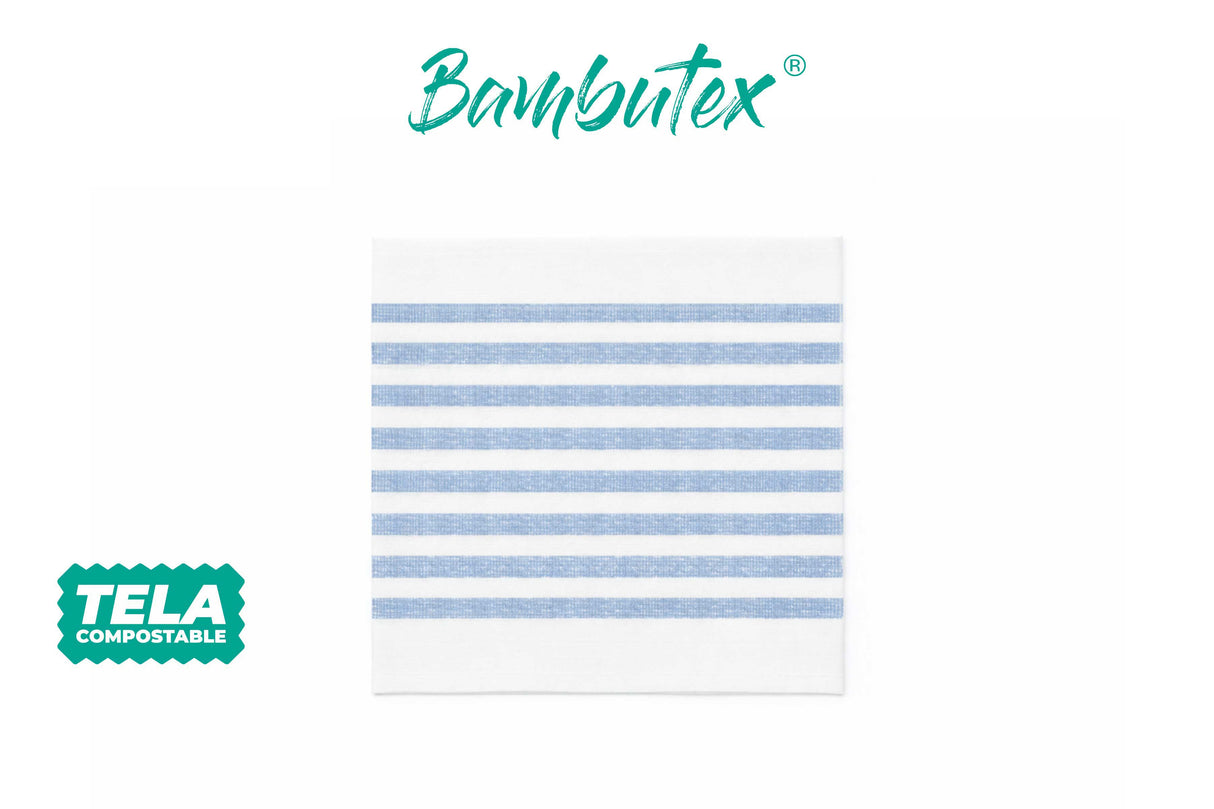 Servilleta Bambutex 40x40cm Deco. Marino Azul, 600uds
