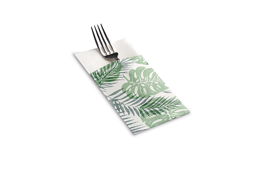 Kangucel 40x40 PP 960 units White Deco. Monstera