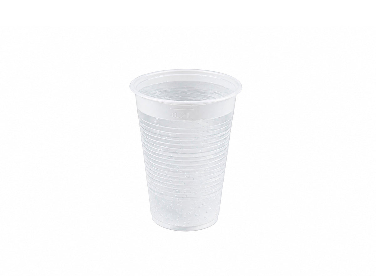 Vaso Reutilizable PP 220cc Blanco
