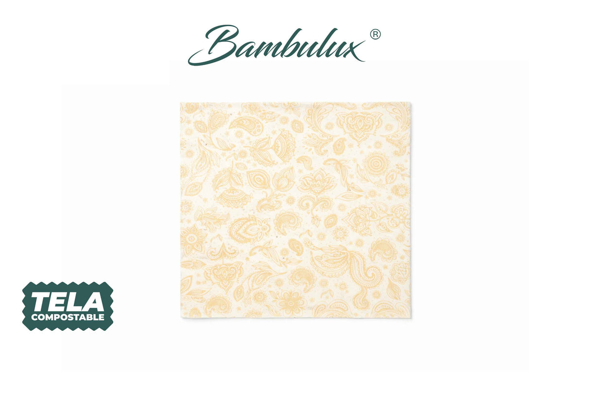 Servilleta Bambulux 40x40cm Deco. Yakarta Melocotón, 480uds