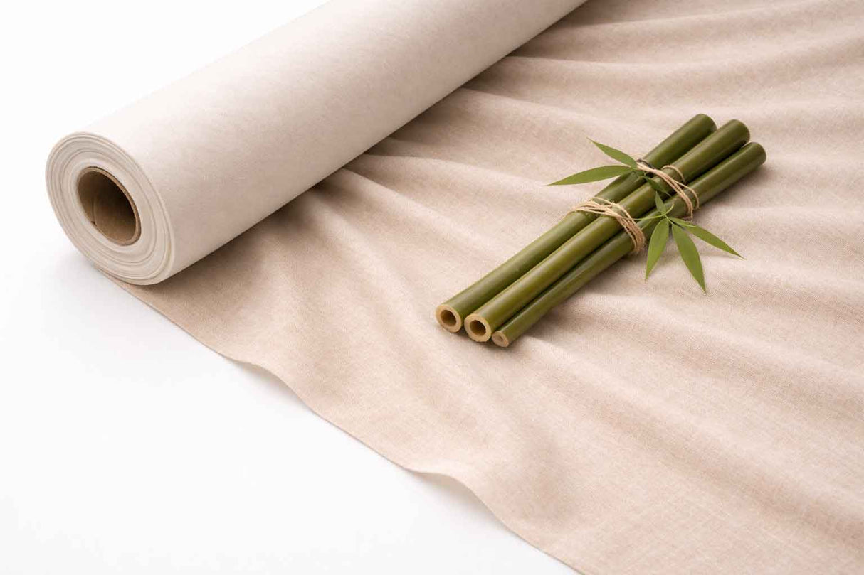 Cheminée Rollo Bambulux 1x25m Blanco Deco. Capri Melocoton