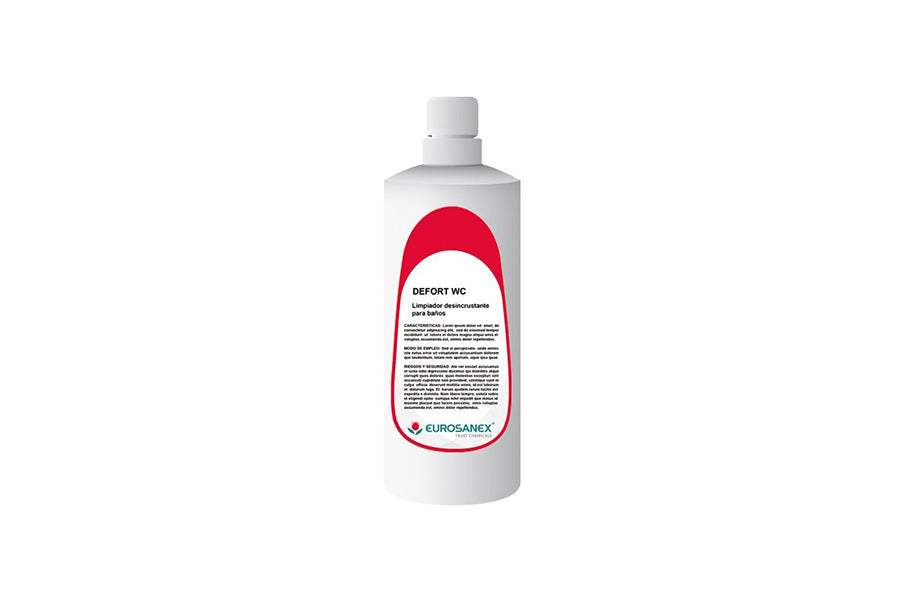 ; DEFORT WC Limpiador desincrustante para baños 1L, 12uds