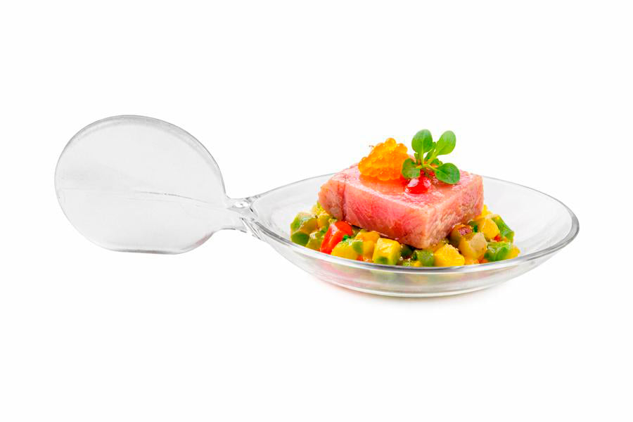 Cuchara Catering Pez Transp. PS Reutilizable
