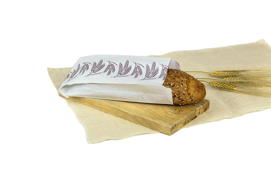 Paper Bags 9+5x24cm 40gr. White Deco. 1,000 pcs. with Spikes