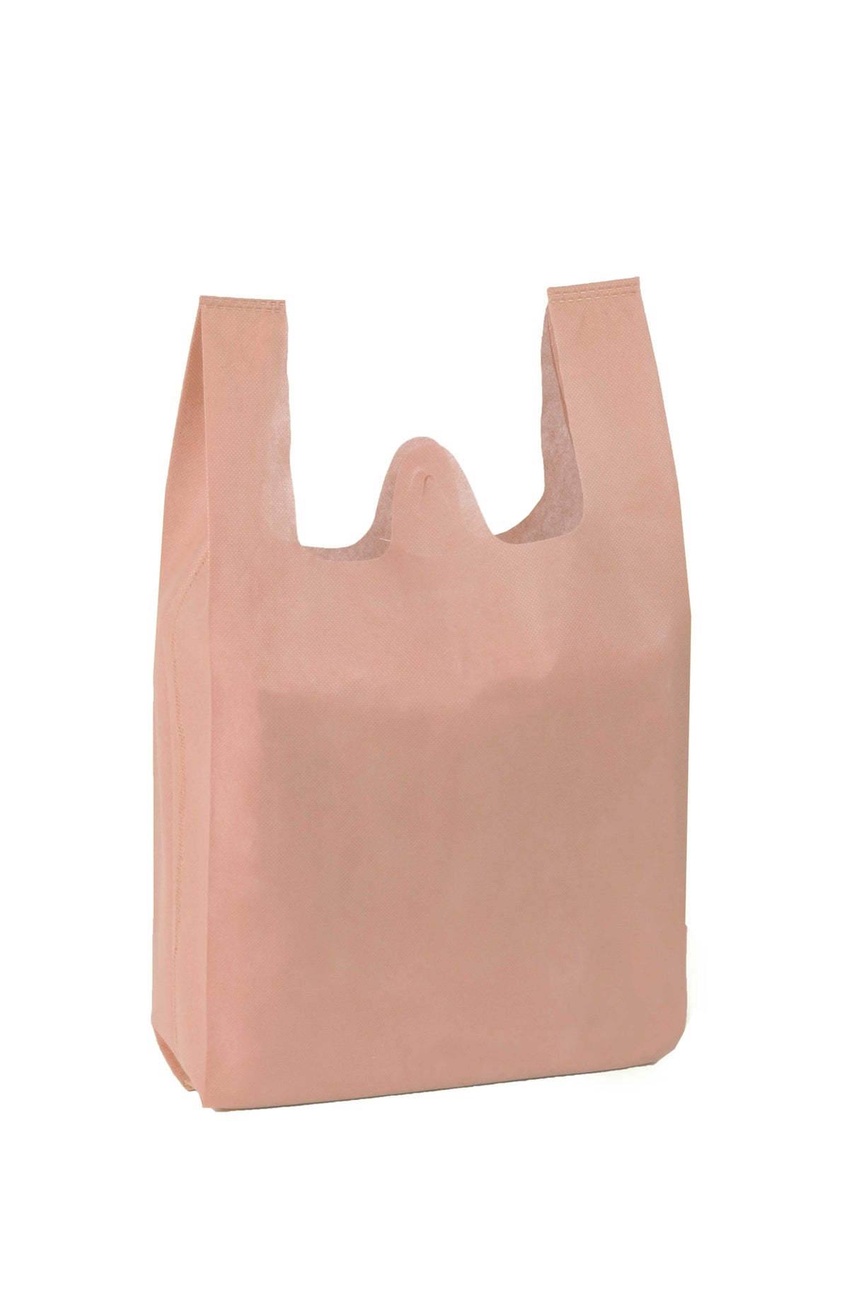 ; Novotex T-shirt bag 33+14x60cm 50gr. Natural Beige 300 units.